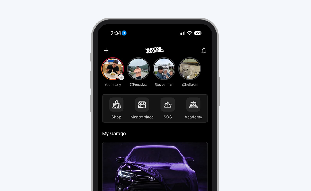 MotorManiac · Community App cover