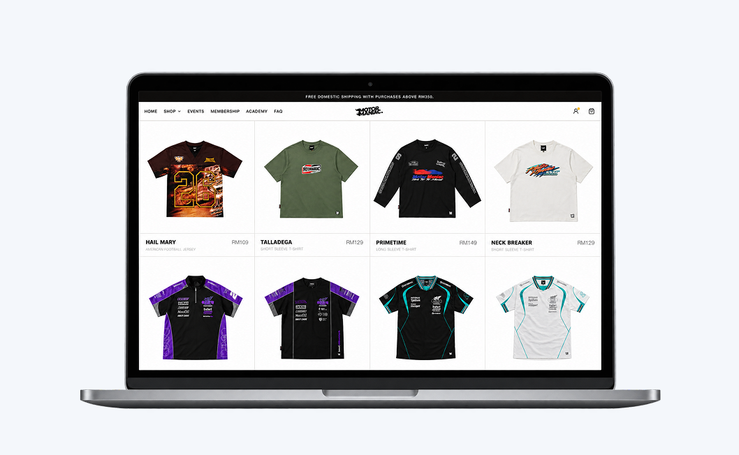 MotorManiac · E-commerce Website cover