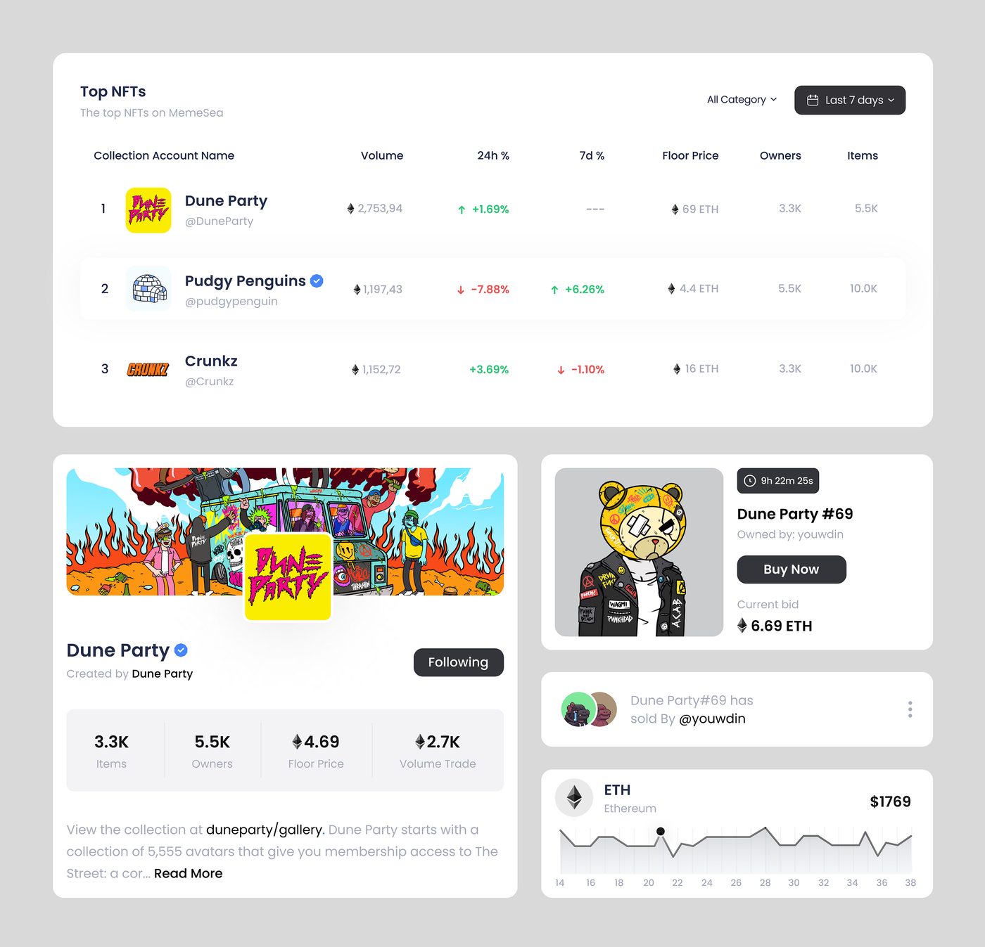 NFT Marketplace preview